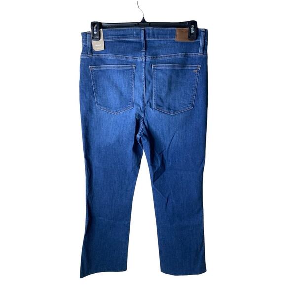 Madewell Jeans Womens 28 Slim Wide Leg Crop Button Fly Mid Wash Streetwear Denim - Picture 2 of 16